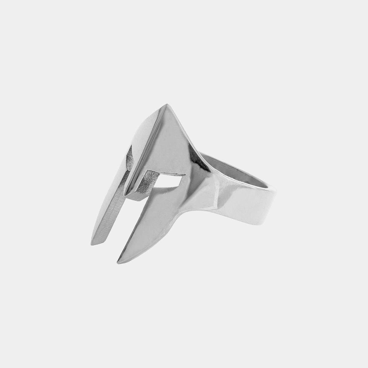 Spartan Helmet Ring - White Gold - Marcozo