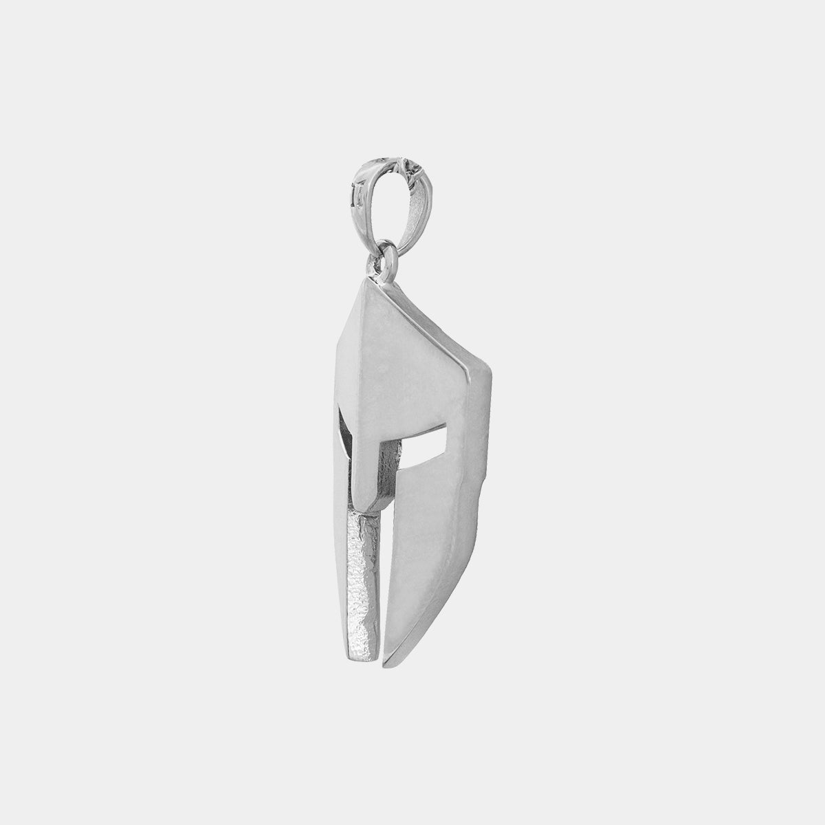 Spartan Helmet Pendant - White Gold - Marcozo