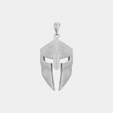 Spartan Helmet Pendant - White Gold - Marcozo