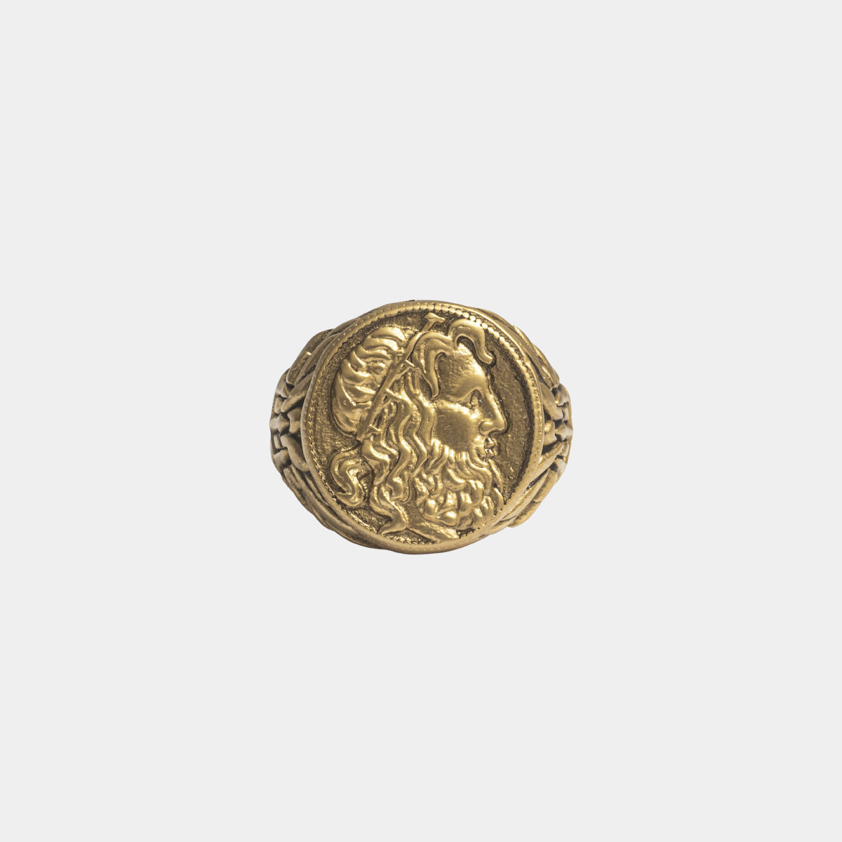Poseidon Coin Ring - Ancient Gold - Marcozo