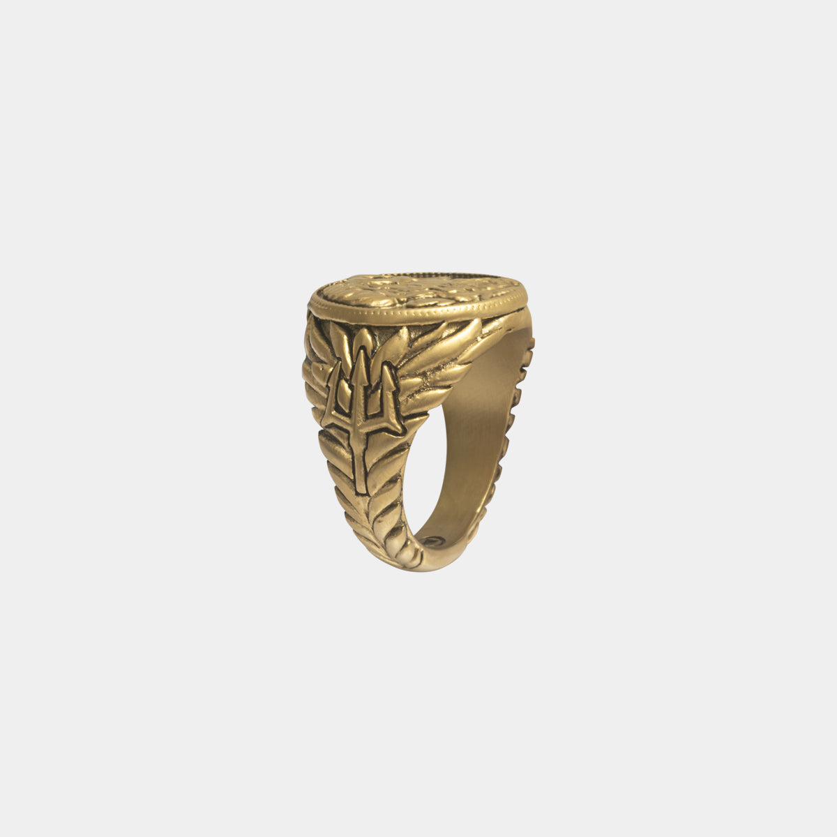 Poseidon Coin Ring - Ancient Gold - Marcozo