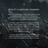 Mjolnir Hammer Pendant - Gold - Marcozo