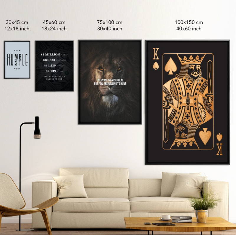 Memento Mori Life Calendar Canvas - Black - Marcozo