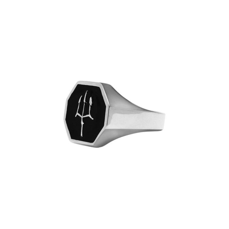 Trident Ring - White Gold