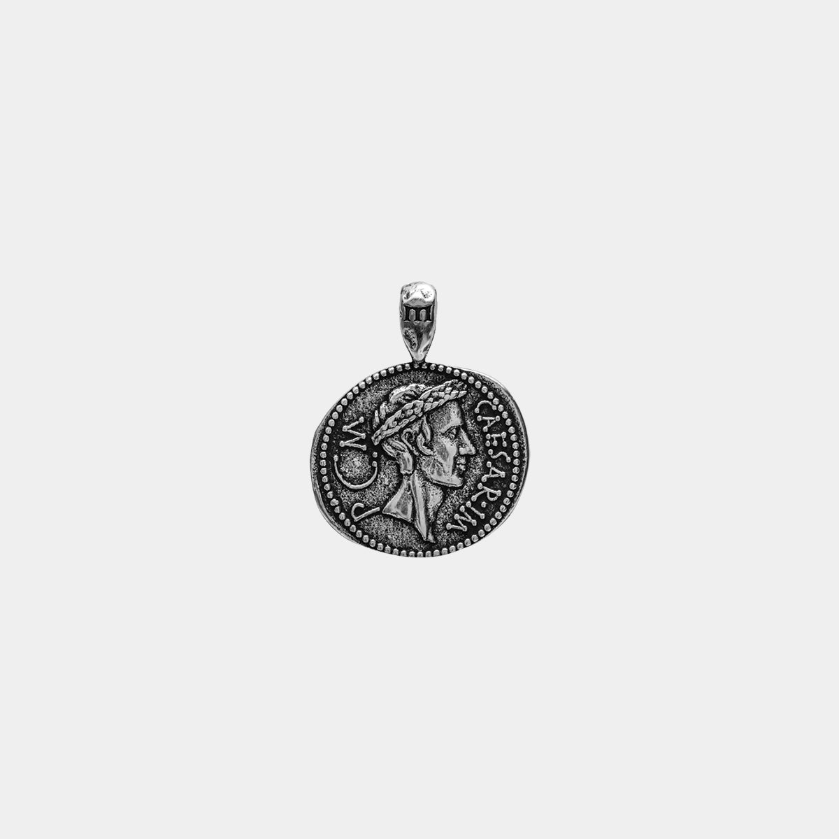 Julius Caesar Pendant - Ancient Silver - Marcozo