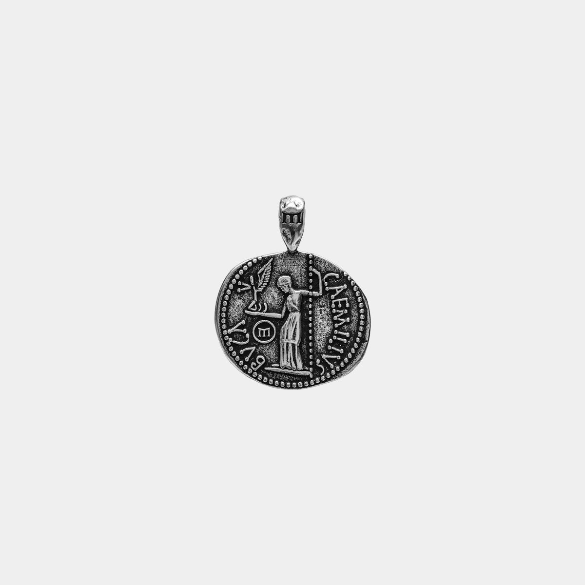 Julius Caesar Pendant - Ancient Silver - Marcozo