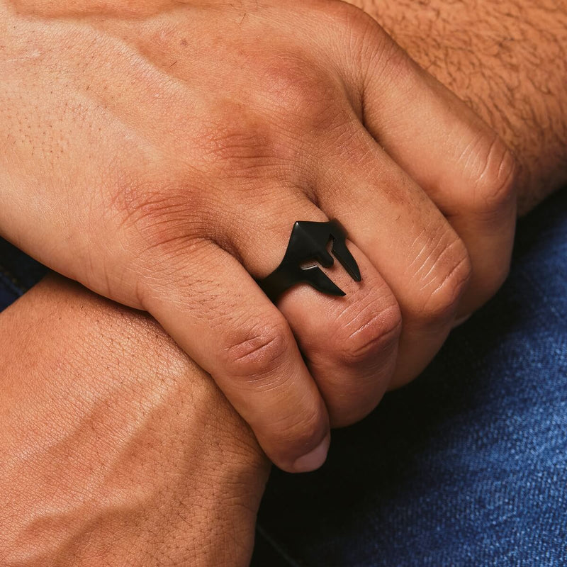 Spartan Helmet Ring - Black