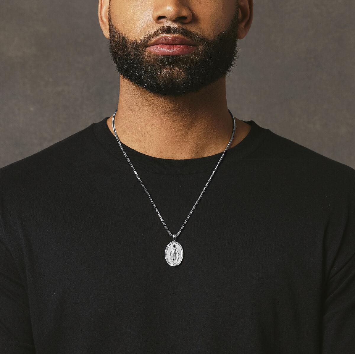 St. Mary Pendant - White Gold - Marcozo