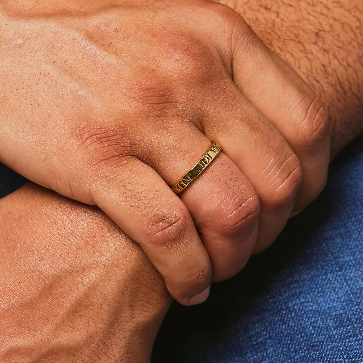 Veni Vidi Vici Ring - Gold - Marcozo