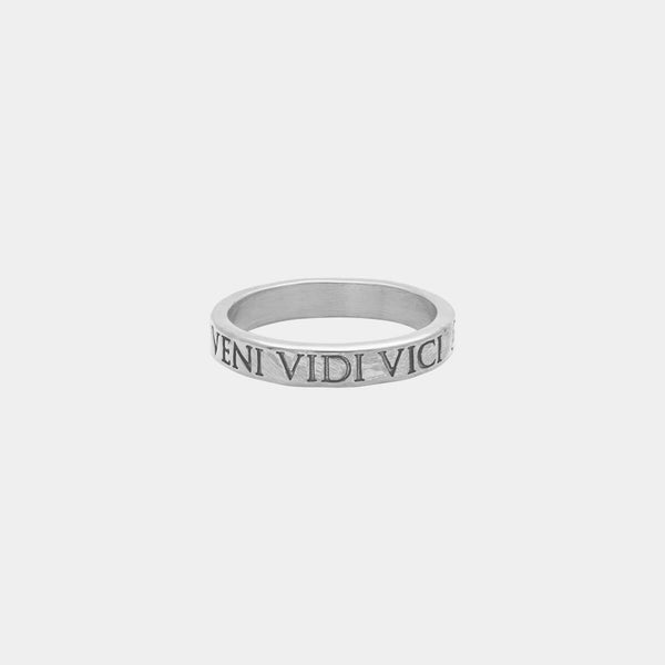 Veni Vidi Vici Ring - White Gold