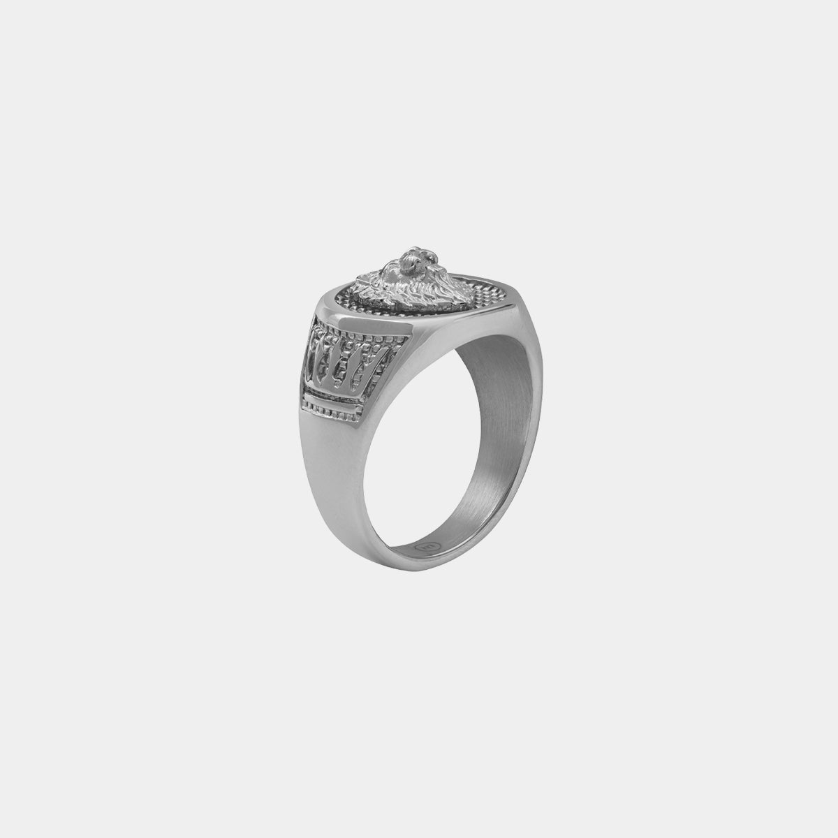 Lion Crown Ring - White Gold | MARCOZO