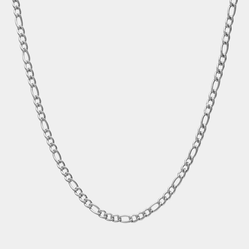 Figaro Chain - White Gold