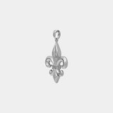 Fleur de Lis Pendant - White Gold - Marcozo
