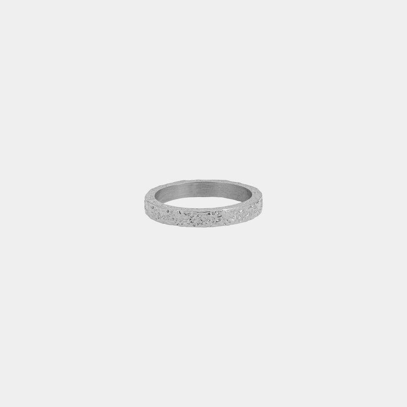 Halo Band Ring - White Gold