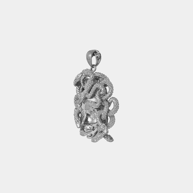 Medusa Pendant - White Gold