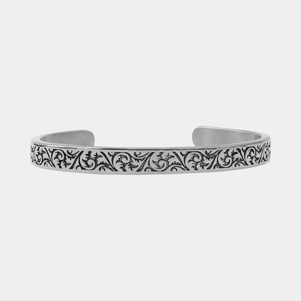 Acanthus Cuff - White Gold