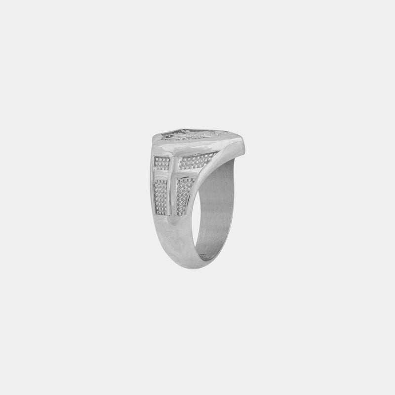 St. Michael Ring - White Gold - Marcozo