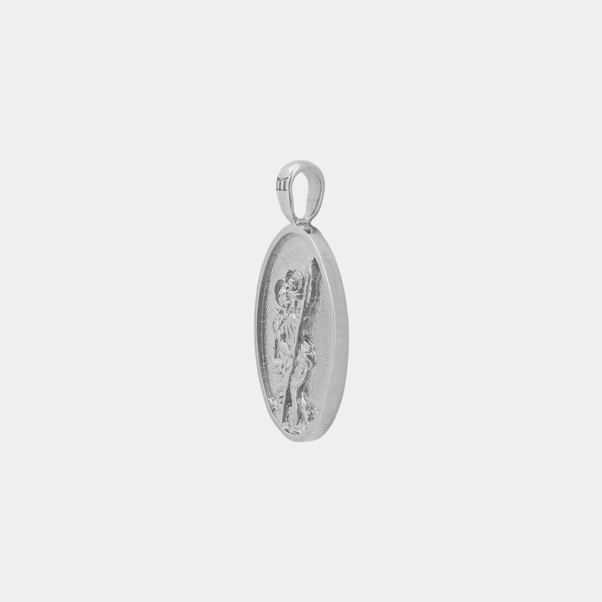 St. Christopher Pendant - White Gold - Marcozo