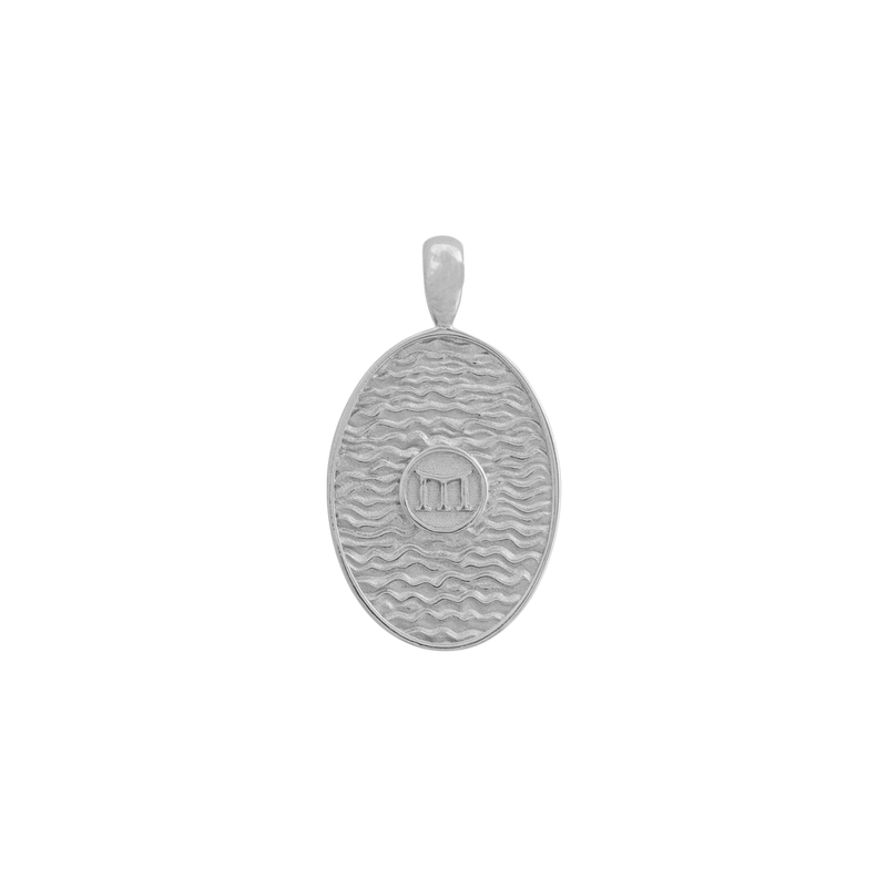 St. Christopher Pendant - White Gold