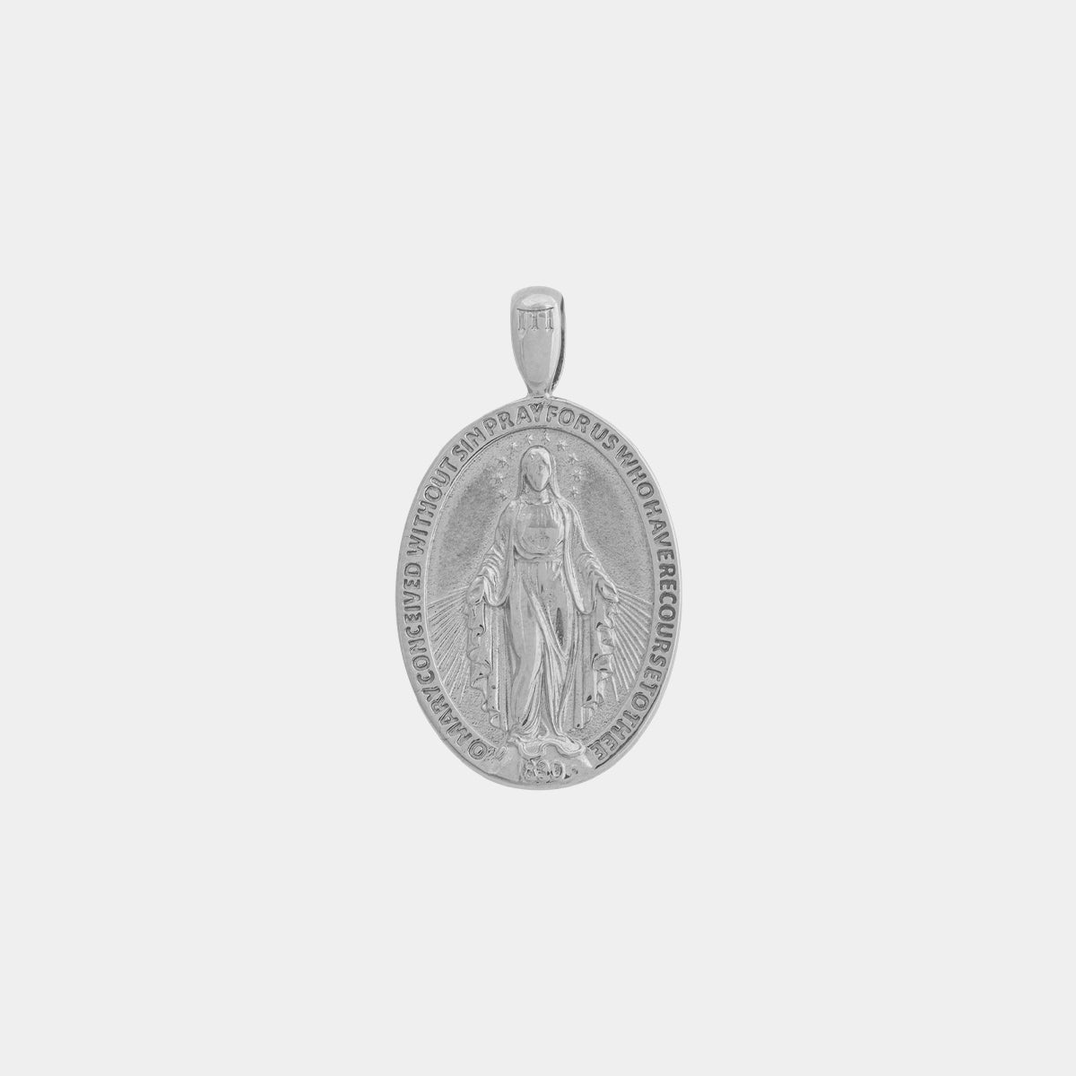 St. Mary Pendant - White Gold - Marcozo
