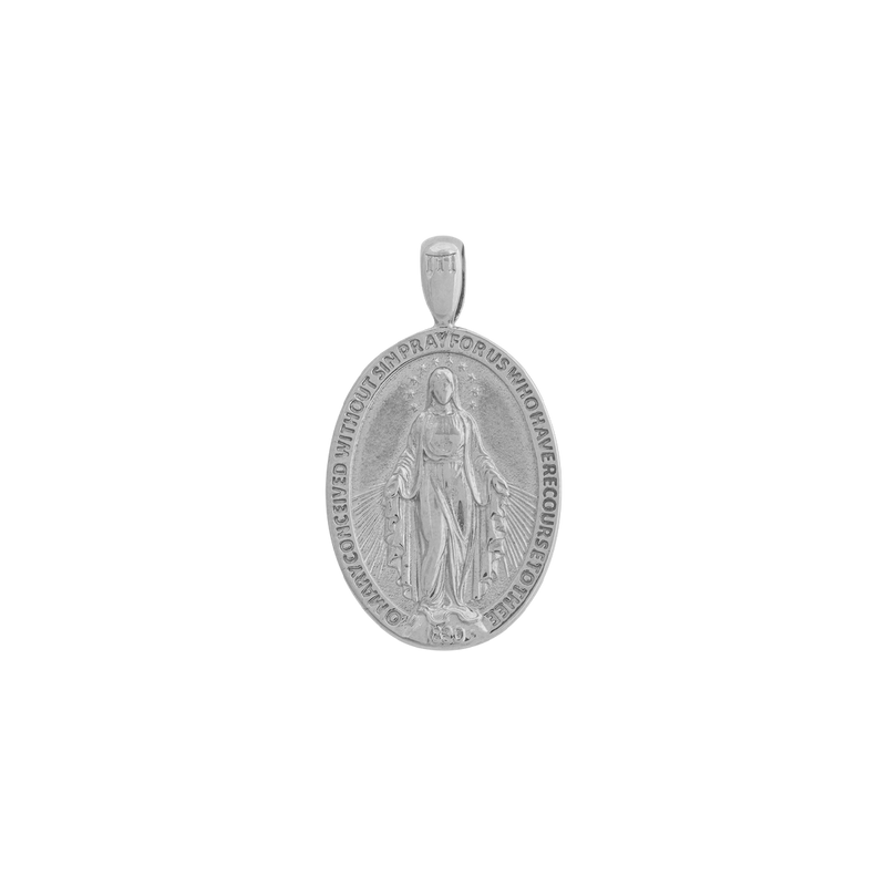 St. Mary Pendant - White Gold