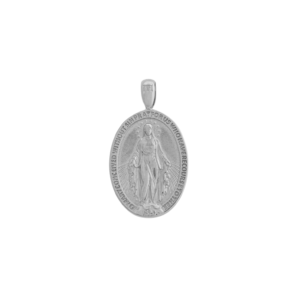 White gold 2025 mary pendant