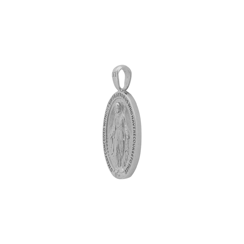 St. Mary Pendant - White Gold