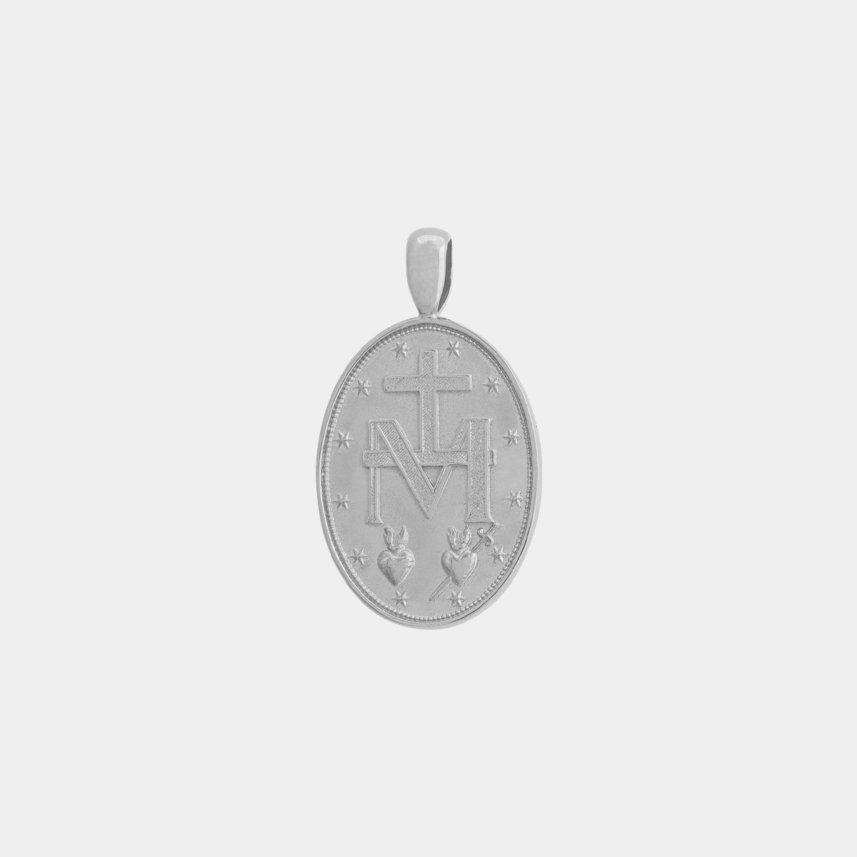 St. Mary Pendant - White Gold - Marcozo
