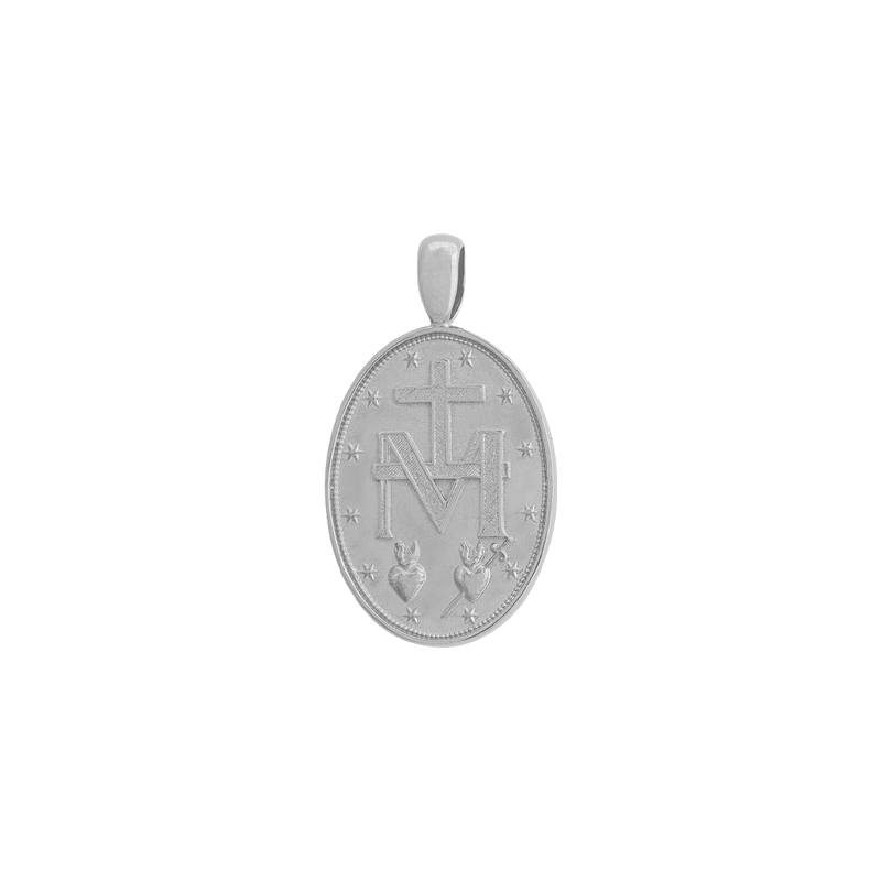 St. Mary Pendant - White Gold