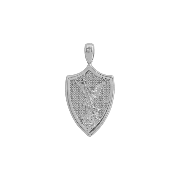 White gold st clearance michael shield pendant