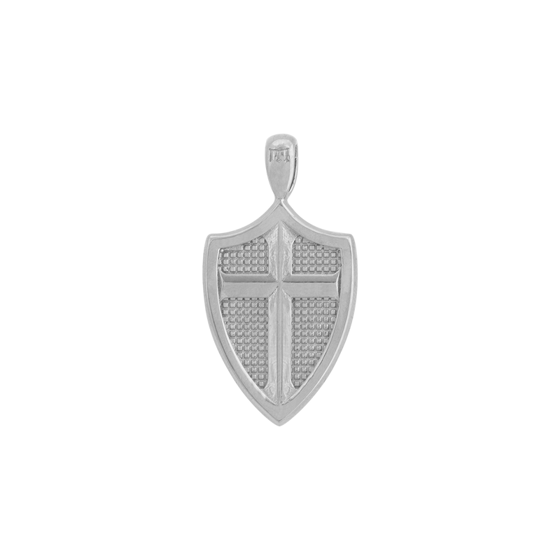 St. Michael Pendant - White Gold