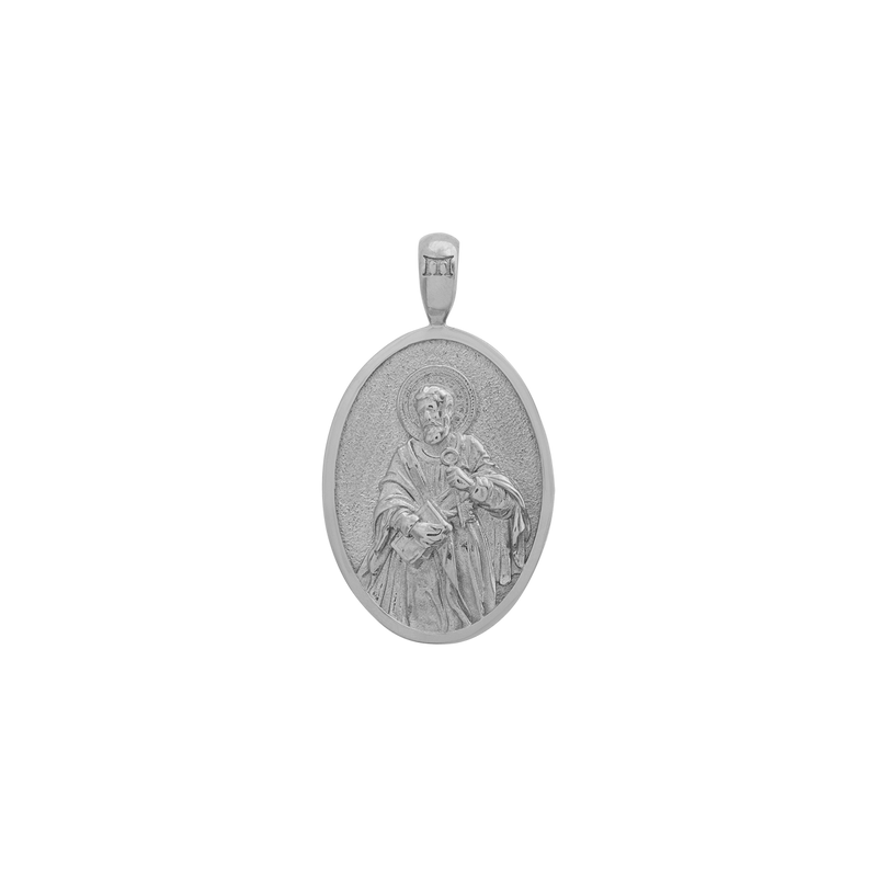 St. Peter Pendant - White Gold