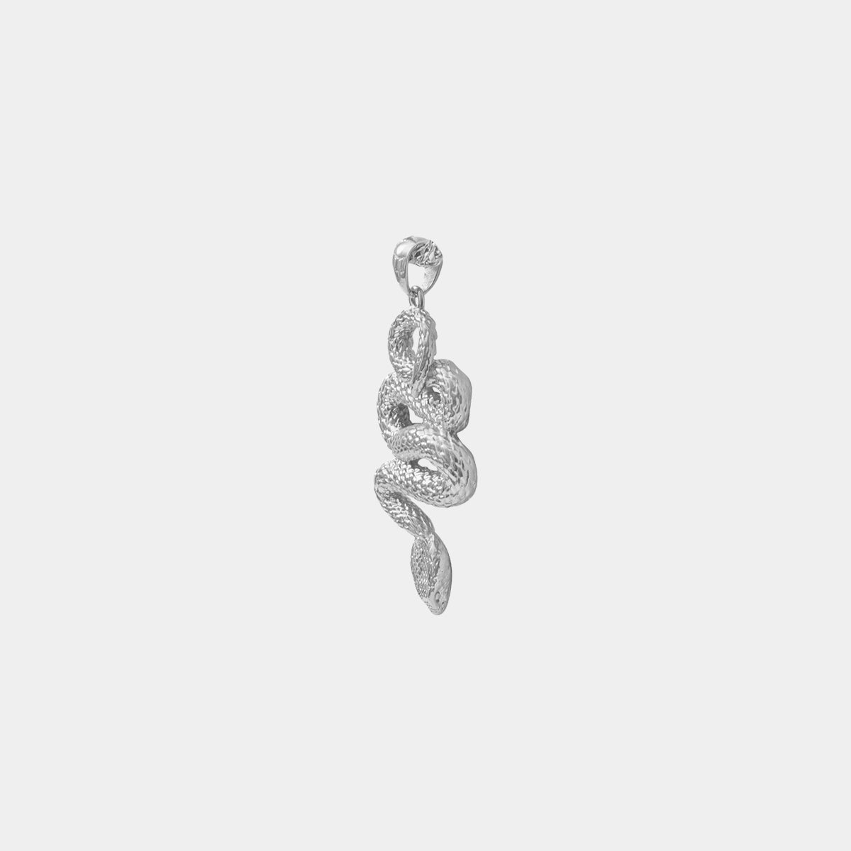 Serpent Pendant - White Gold - Marcozo