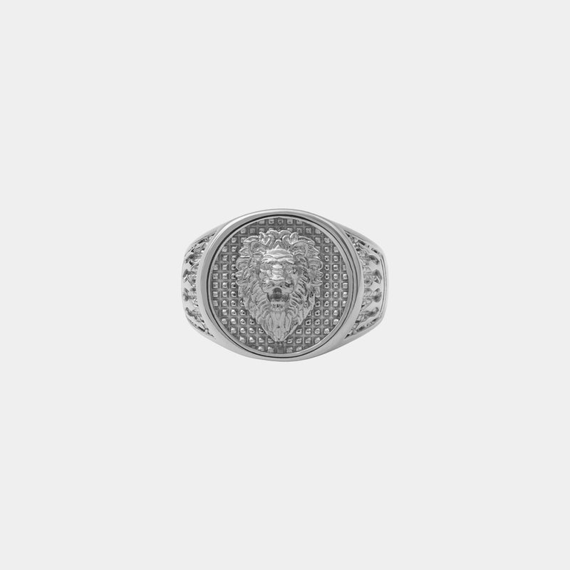Lion Crown Ring - White Gold - Marcozo