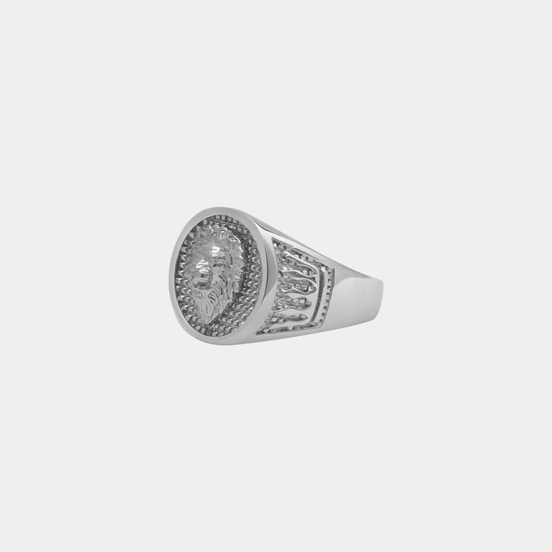 Lion Crown Ring - White Gold - Marcozo