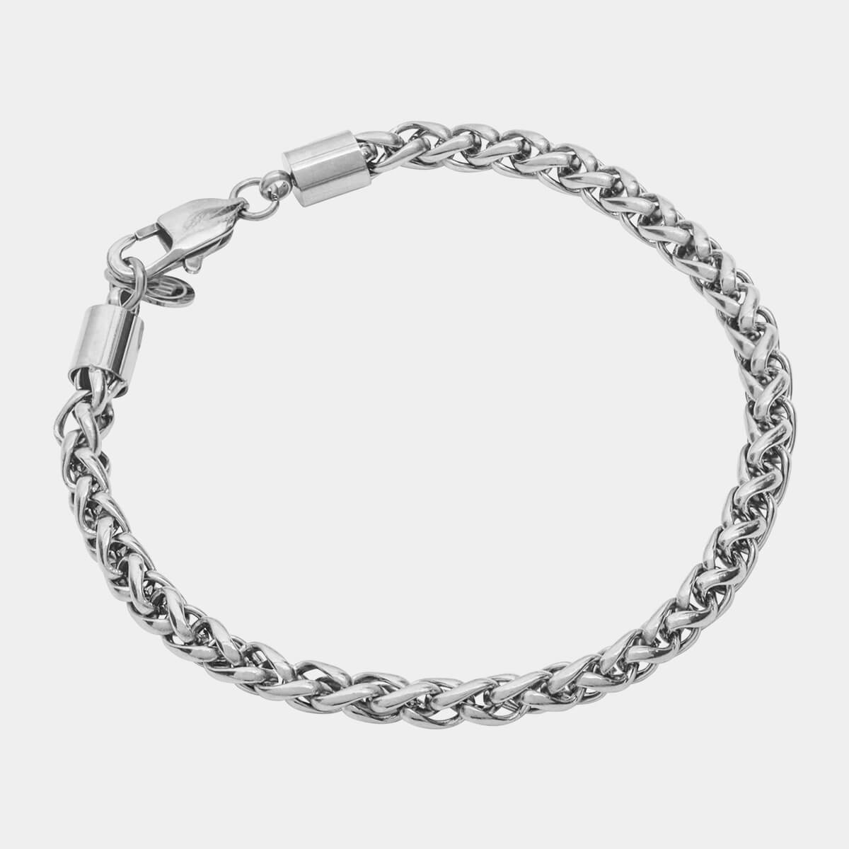 Wheat Bracelet - White Gold - Marcozo