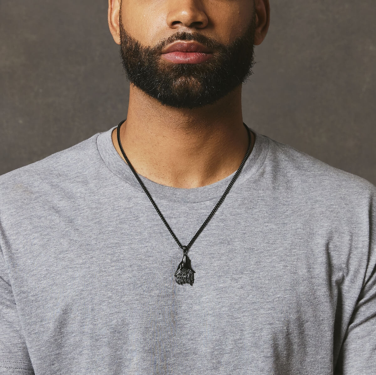 Wolf Pendant - Black - Marcozo