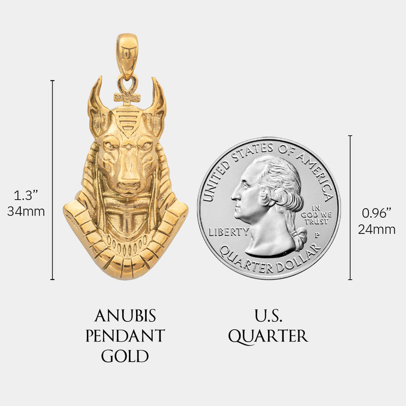 Anubis Pendant - Gold - Marcozo