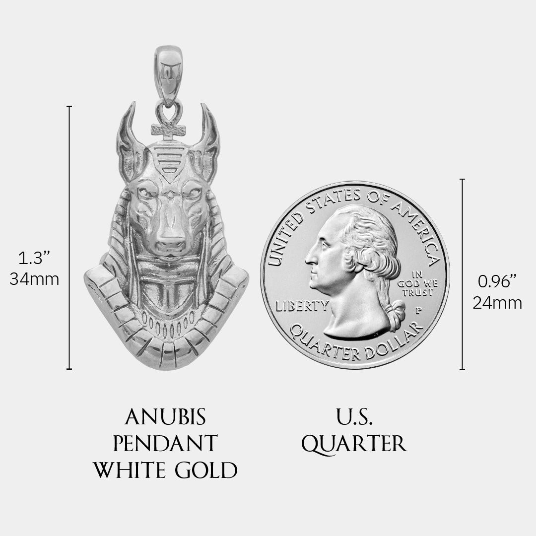Anubis Pendant - White Gold - Marcozo