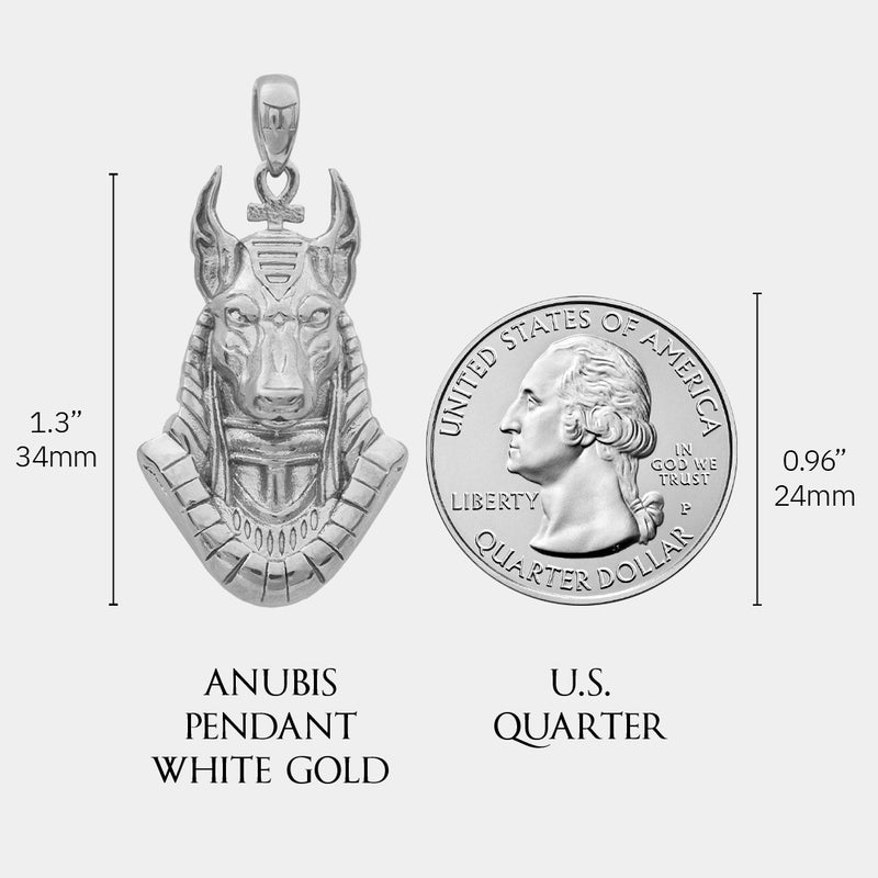 Anubis Pendant - White Gold - Marcozo
