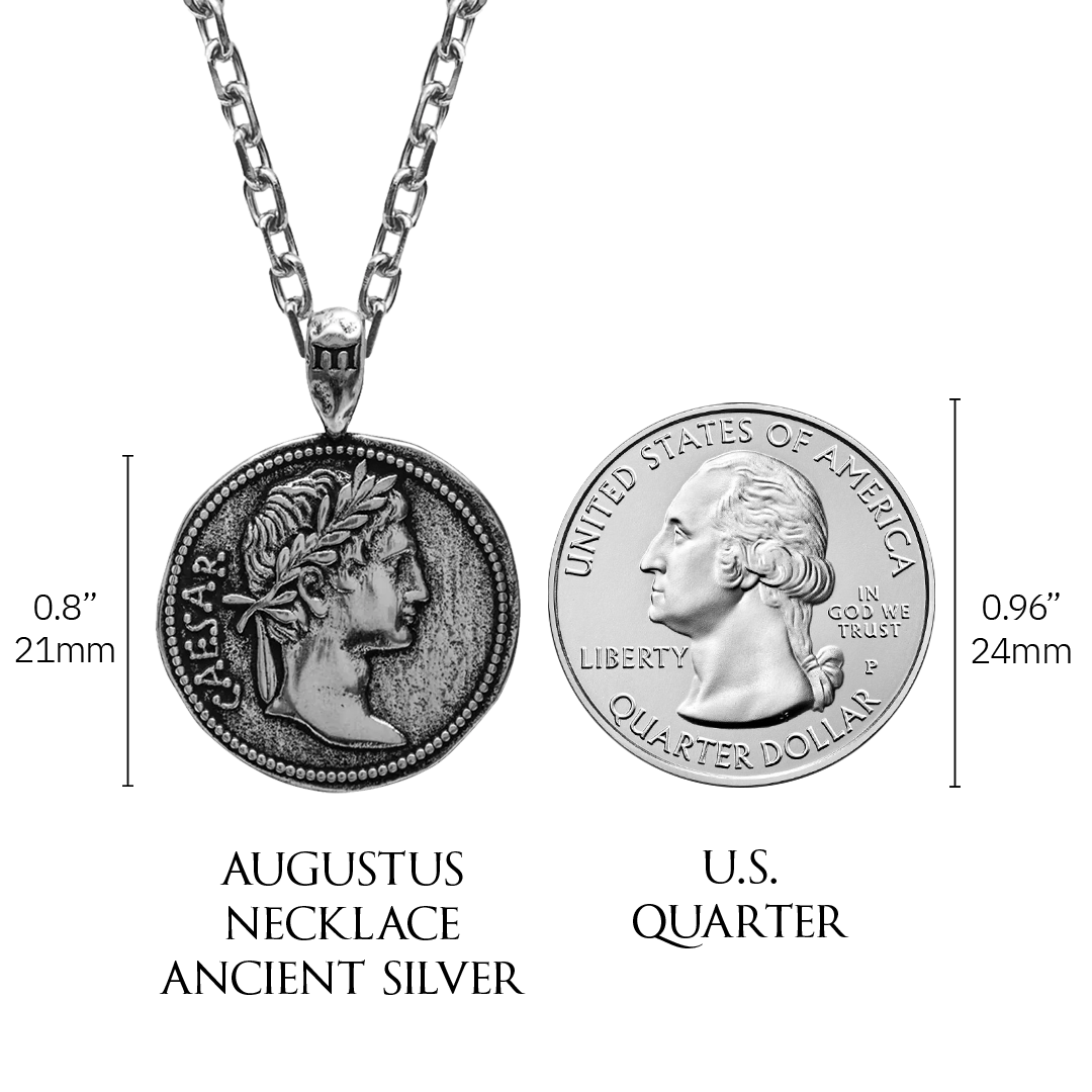 Augustus Pendant - Ancient Silver - Marcozo