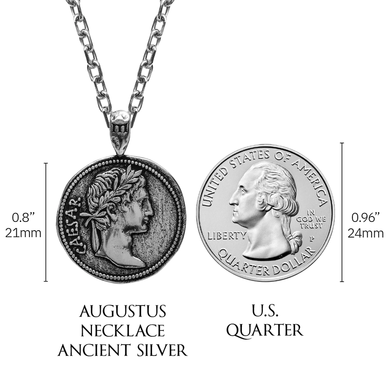 Augustus Pendant - Ancient Silver