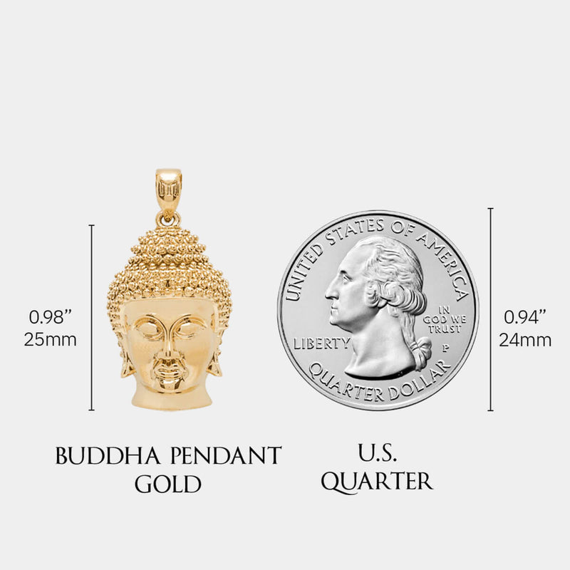 Buddha Pendant - Gold - Marcozo