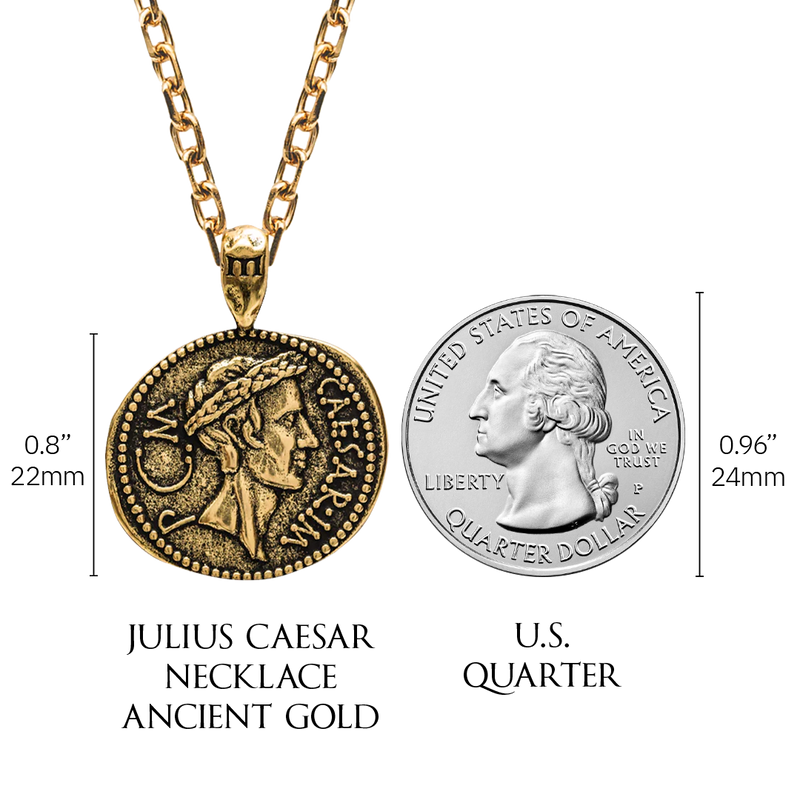 Julius Caesar Necklace - Ancient Gold
