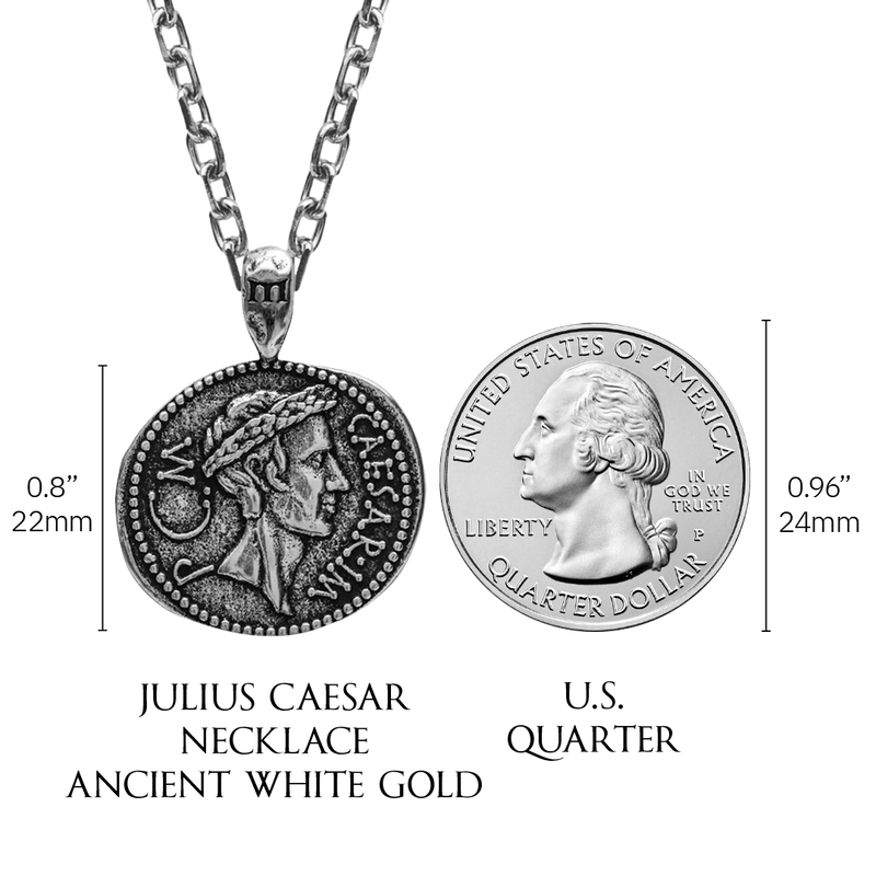 Julius Caesar Pendant - Ancient Silver