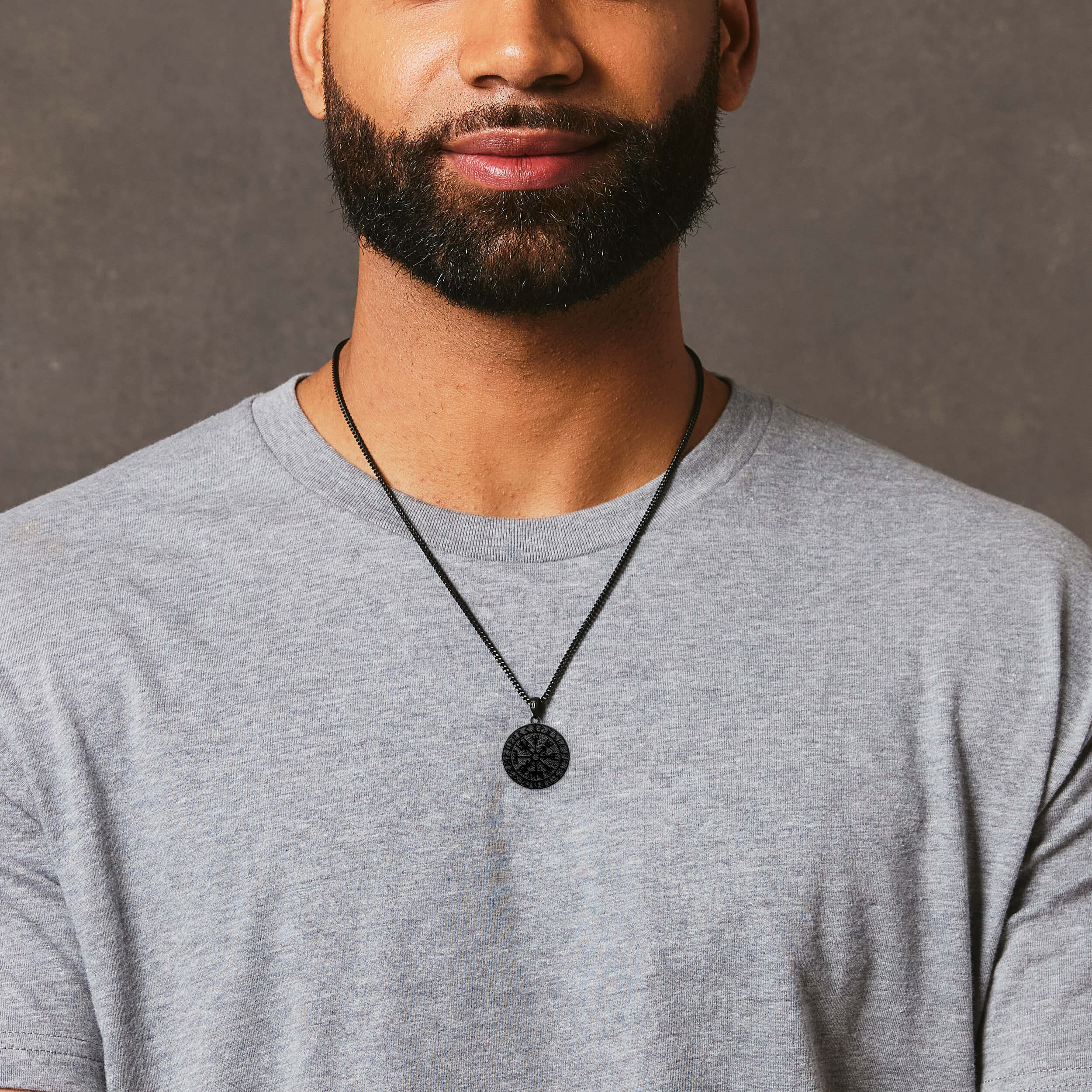 Vegvisir Pendant - Black - Marcozo