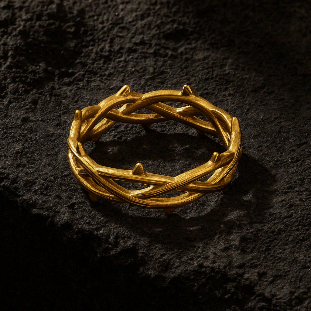Crown of Thorns Ring - Gold - MARCOZO