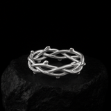 Crown of Thorns Ring - White Gold - MARCOZO
