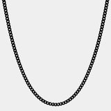 Cuban Link Chain - Black (3mm) - Marcozo
