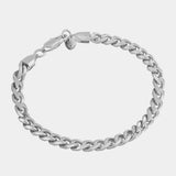 Cuban Link Bracelet - White Gold - Marcozo